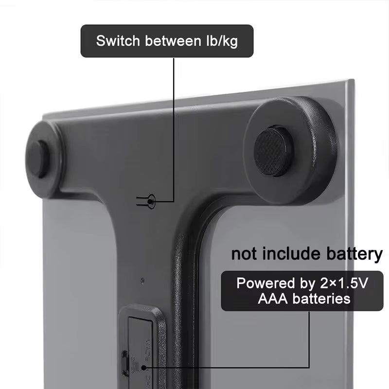 Bluetooth smart scale with app, full-body analysis, iOS/Android, 180kg, high-precision for fitness.