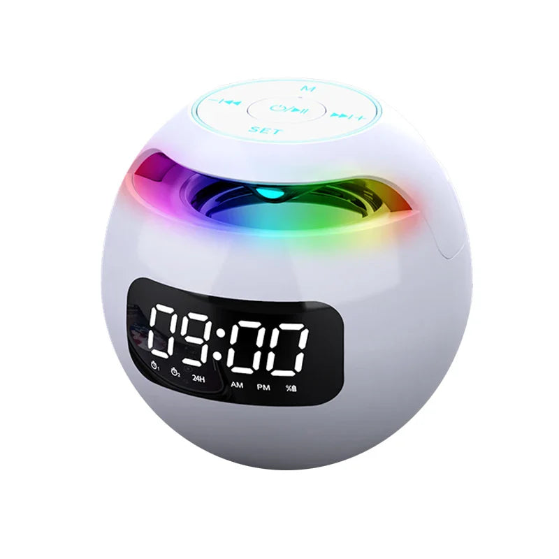 New Mini Bluetooth Speaker Wireless Bluetooth Sound Box with LED Display Alarm Clock Hifi TF Card MP3 Music Play For PC Phone