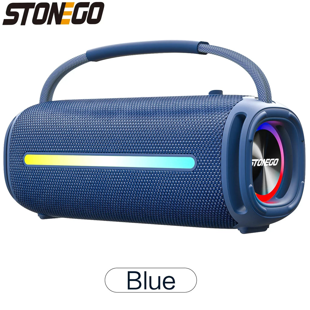 Outdoor Portable Bluetooth 53 Wireless Speaker IPX6 Waterproof High Power Audio RGB Lantern Subwoofer